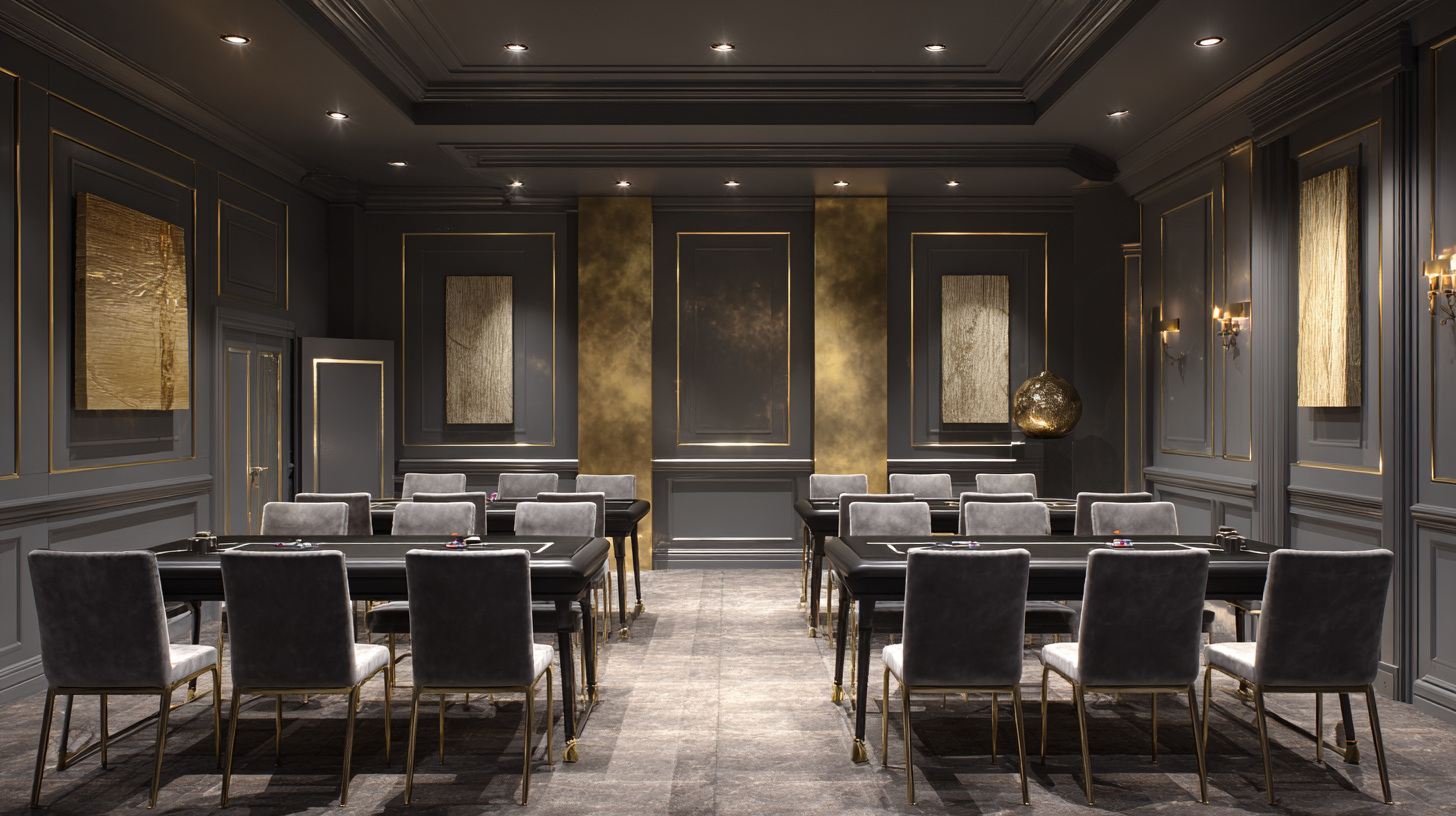 A bustling casino floor where players are immersed in games amidst an electrifying ambiance.